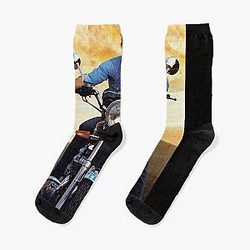 Patrick Swayze Poster Socks