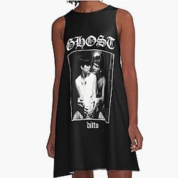 Ghost Ditto Patrick Swayze Black Metal Parody A-Line Dress
