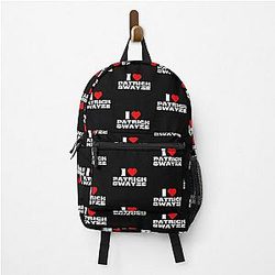 I Love Patrick Swayze White Fonts Backpack