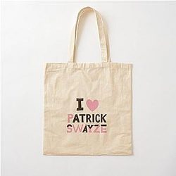 I Love Patrick Swayze Cotton Tote Bag