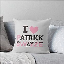I Love Patrick Swayze Throw Pillow