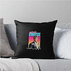 Patrick Swayze 90s Graphic Throw Pillow