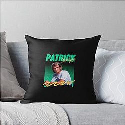 Patrick Swayze Retro Throw Pillow