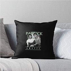 Patrick Swayze Retro Throw Pillow