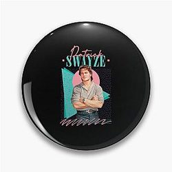 Patrick Swayze Retro Style Fan Art Pin