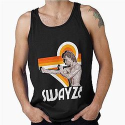 Patrick Swayze Shirtless FanArt Tribute Tank Top