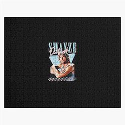 Patrick Swayze 90s Styled Retro Graphic Design Jigsaw Puzzle