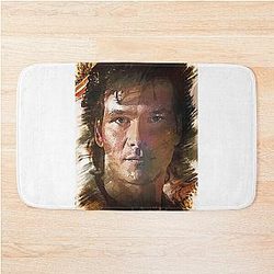 Patrick Swayze Custom Digital Artwork Bath Mat