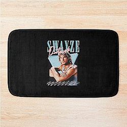 Patrick Swayze 90s Styled Retro Graphic Design Bath Mat