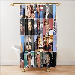 Patrick Swayze Photo Collage Shower