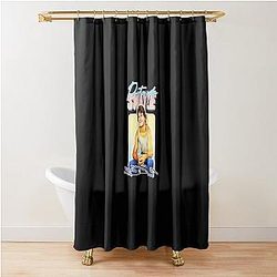 Patrick Swayze 90s Styled Retro Graphic Design Shower Curtain