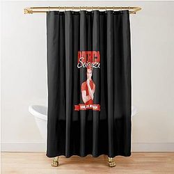 Patrick Swayze Retro Shower Curtain