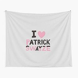 I Love Patrick Swayze Wall Tapestry
