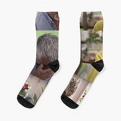 Paul Hollywood Realizing Moment Funny Meme Socks