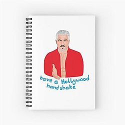Paul Hollywood Holly Wood Handshake Great British Bake Off Spiral Notebook