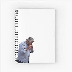 Funny Paul Hollywood sniffing bread at the Great British Baking Show Spiral Notebook