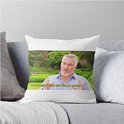 Paul Hollywood Things Go Wrong Throw Pillow