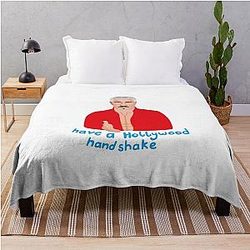 Paul Hollywood Holly Wood Handshake Great British Bake Off Baking Show Throw Blanket