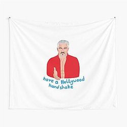 Paul Hollywood Holly Wood Handshake Great British Bake Off Tapestry