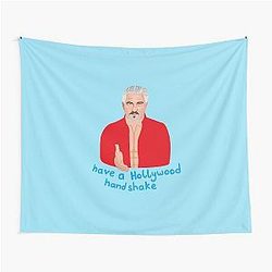 Paul Hollywood Holly Wood Handshake Great British Bake Off Tapestry