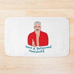 Paul Hollywood Holly Wood Handshake Great British Bake Off Baking Show Bath Mat