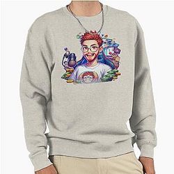 Paymoney Wubby as Anime Character Pullover Sweatshirt