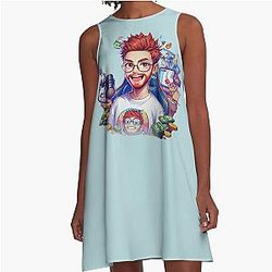 PaymoneyWubby Anime Character A-Line Dress
