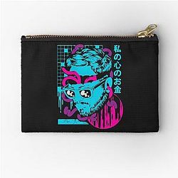 Fitted Scoop Zipper Pouch
