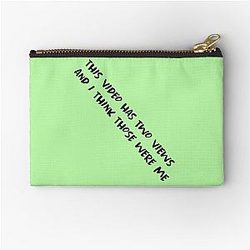This video has two views and I think those were my funny sayings Paymoneywubby Zipper Pouch