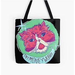 Paymoneywubby Cat All Over Tote Bag