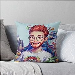 Paymoney Wubby as Anime Character Throw Pillow