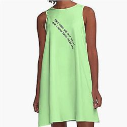 This video has 2 views and I think those were my funny sayings Paymoneywubby A-Line Dress