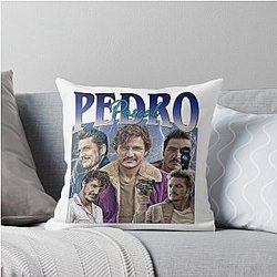 Pedro Pascal T Shirts Throw Pillow
