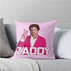 Pedro Pascal Zaddy Throw Pillow