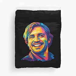 Pop Art Pedro Pascal Duvet Cover