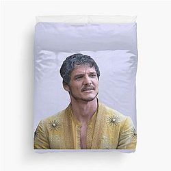 Pedro Pascal Playing Character Duvet Cover