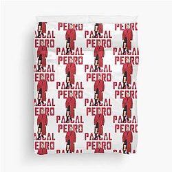 Pedro Pascal in Iconic Red Met Gala Duvet Cover