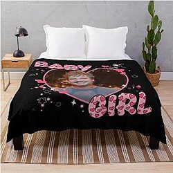 Baby Girl Pedro Pascal Throw Blanket