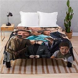 Pedro Pascal photo throw blanket