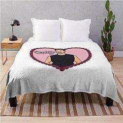 Pedro Pascal Daddy Love Heart Throw Blanket