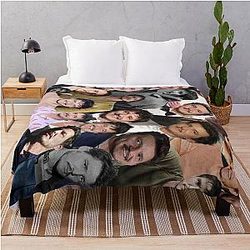 Pedro Pascal Photo Throw Blanket