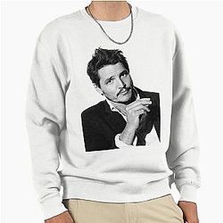 For Mens Actor Pedro Pascal Awesome Movie Fans Pullover Sweatshirt