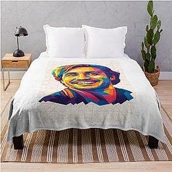 Pop Art Pedro Pascal Throw Blanket