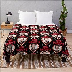 Pedro Pascal The Daddy of Us Daddy's Girl Throw Blanket