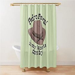 Pedro Pascal is my favorite cowboy shower curtain