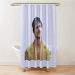 Pedro Pascal Playing Character Shower Curtain