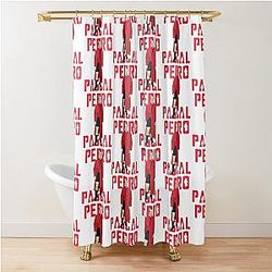 Pedro Pascal in Iconic Red Met Gala Shower Curtain