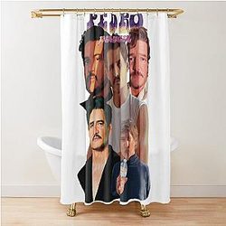 Pedro Pascal Fanart Portrait Group Fangirl Summer Style Shower Curtain