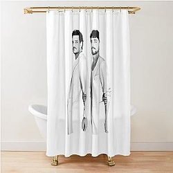 Pedro Pascal and Paul Mescal Vintage Art Shower Curtain