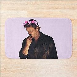 Pedro Pascal Pink Cute Bath Mat